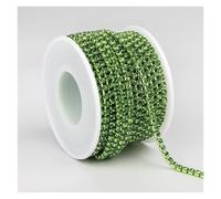 1Yard 10Yards/Roll Shiny Crystal Rhinestone Chain Sew-On Glue-On For Clothes Jewelry Apparel Accessories Trim Cup(Perdiot,1 Yard - Pack,4mm)