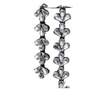 1Yard Crystal Rhinestone Border Hot Melt Diamond Strip Shiny Satin Ribbon DIY Clothes Skirts Decorative Accessories(White 20mm)