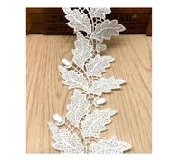1Yard Width 6.9cm Fashion Leaf Polyester Silk Lac Lolita Lace Fabric Water-soluble Dress Decoration Para manualidades y decoración