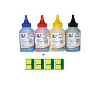 1Zestaw Compatible con Enterprise CP5520n CP5525n CP5525dn M750 Tinta de Color 80g CE270A CE271A CE272A CE273A Polvo de tóner(CMYK and Chips 1Set)
