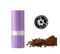 1Zpresso Q Air - Molinillo de café manual, color morado, tamaño mini delgado de viaje que cabe en el émbolo, rebaba cónica de acero inoxidable, ajuste numérico ajustable para verter sobre prensa