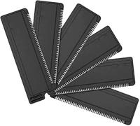 2.0 Cambio de Cuchillas, Caja de Cambio de Afeitadora para la Espalda y el Cuerpo de los Hombres, Cuchilla Desechable de Doble Uso Seca y Húmeda (6pcs)