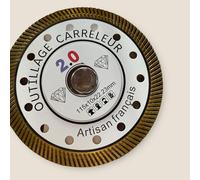 2.0 Disco diamante de 115 mm, hoja de diamante, 1,1 mm de grosor más fino del mercado para cortar baldosas, gres de cerámica, mármol, piedra de parmento, cerámica