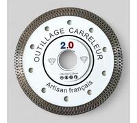 2.0, Disque Diamant 125mm, Extra fin 1,2mm, Modèle X, Lame Diamantée Professionnelle de Qualité Supérieure pour Carrelage, Faïence, Marbre, Béton, Terrazo,Tomette,Porcelaine et Céramique