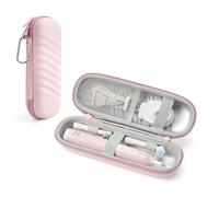 2.0 - Funda de viaje para cepillo de dientes eléctrico compatible con cepillo de dientes Oral B/Oral-B Pro/Philips Sonicare/Suri Sonic, funda portátil para cepillo de dientes resistente al agua, Pink