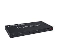 2.0 HDMI Matrix 4x4 4K @ 60Hz RGB/YUV 4：4：4 Switch Splitter 4 Entradas 4 Salida a través de RS232 o IR Remoto