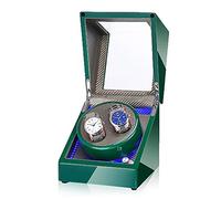 2+0 Led Light Automatic Turn Watch Device Mechanical Watch Shaker Household Mute Rotary Motor Watch Winding Box Storage Case Battery AC Dual-Mode Quiet and Well Ope(D-A)