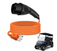 2.04.0620 Cable de alimentación de carga compatible con Evolution ICON EV Carros de golf 120V 3 pines Cable de carga reemplazo # ST-031016-PT