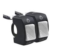 2/1 Piezas Interruptor Manillar Interruptor Motocicleta Botón Control Encendido Apagado Montaje Manillar Lámpara Señal Faro Control Interruptores Modificados Accesorios Interruptor Botón moto