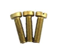 2/10/20/50 uds. Tornillos de cabeza cilíndrica ranurada latón DIN84, M2.5, M3, M4, M5, M6, M8, columna y(X25mm,M3 20pcs)