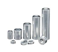2/10 piezas de 4,1/4,2/4,5/5/5,2 mm, junta de buje de aleación de aluminio, junta de arandela plana de aluminio, espaciador hueco redondo sin rosca(4.1xD7xH17mm,(10Pcs))