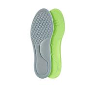 2/10 plantillas ortopédicas unisex de espuma viscoelástica suave, transpirables, desodorizantes, accesorios para zapatos deportivos antisudor (gris (2 unidades), 35-36)