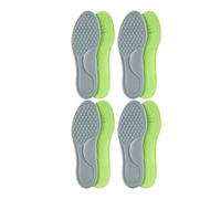 2/10 plantillas ortopédicas unisex de espuma viscoelástica suave, transpirables, desodorizantes, accesorios deportivos antisudor (gris (8 unidades), 41-42)