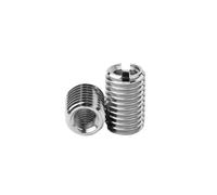 2-10 tornillos adaptadores de rosca interior y exterior ranurados acero inoxidable 304 M2 .5 M3 M4 M5 M6 M8 M10 M12(6mm (L),M8-M12 (5pcs))