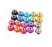 2 - 10 tuercas hexagonales de aluminio anodizado coloridas M2-M8 con inserción de bloqueo automático para drones RC Car Drone DIY Hardware (Gloden, M5 5 unidades)
