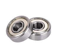 2/10 Uds 608 rodamientos for monopatín con doble blindaje, rodamientos de bolas en miniatura 8x22x7 606 609 623 624 625 626 627 628 629 634-699zz(12PCS,697zz(7x17x5mm))