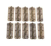 2/10 Uds. Gabinete de bronce caja joyería madera regalo vino decoración Retro muebles bisagras largas 6 agujeros 51 * 16mm(10PCS)