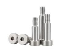 2-10 Uds M2 .5 M3 M4 M5 M6 M8 M10 304 Cabeza Hexagonal De Acero Inoxidable Rodamiento Rodillos Tornillo Hombro Perno(16mm,D12x M10 (2pcs))