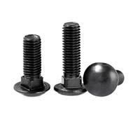 2-10 Uds M3 M4 M5 M6 M8 GB12 304 Acero inoxidable pequeño armazón cabeza redonda cuello cuadrado carro tornillo entrenador perno(35mm,M6 5pcs)