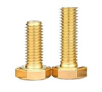 2-10 Uds M3 M4 M5 M6 M8 M10 M12 tornillo hexagonal externo de latón Longitud: 16mm-35mm(16mm,M6 (5Pcs))