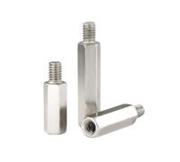 2-10 uds M4xL+6mm separadores roscados hexagonales hembra-macho