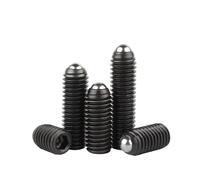2/10 Uds nivel negro 12,9 acero 304 hexagonal de acero inoxidable Allen resorte bola émbolo juego de punto de comida tornillo perno M3-M12(Level 12.9 steel,30mm,M10(2pcs))