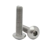 2/10 Uds tornillos Gr2 Ti M2 .5 M3 M4 M5 M6 M8 DIN7380 TA2 pernos de cabeza botón hexagonal titanio tornillo Allen redonda(12mm,M3 (10 Pieces))