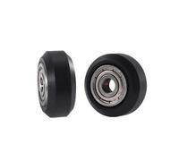 2-10 unids/Lote polea de rodamiento integrada Pom Pieza de Impresora 3D Compatible con Placa de Transporte guía de Ranura Rueda de Engranaje Redondo(4pcs)