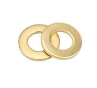 2/100 GB97 DIN125 Juntas de cobre de latón macizo no estándar M2.5 M3. Arandela plana M4 M5 M6 M8 M10 M12M14 M16(10pcs M6x18x1.5mm)