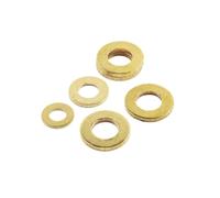 2-100 piezas Arandelas planas de latón M2.5 M3 M4 M5 M6 M8 M10 M12 M14 M16 M18 M20 Junta de sello redonda métrica de cobre Arandela plana para conexiones eléctricas(M5x12x0.8 50pcs)
