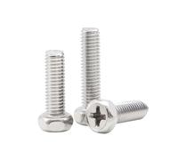 2-100 Piezas M3-M8 Tornillos para máquina de cabeza hexagonal cruzada en acero inoxidable, M3x30mm(50 unidades)