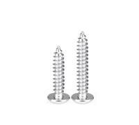 2-100 Uds M2 .3M2.6M3 M4 M5 M6 M8 M10 304 cabeza semiredonda de acero inoxidable tornillo autorroscante hexagonal plana(16mm,M2.6 (50PCS))