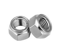 2-10PCS 304 Acero Inoxidable DIN980 Tuercas De Seguridad Metal Prevaillng Rorque Hexagonales(M8 (5Pcs))