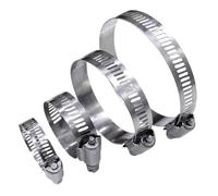2/10pcs abrazaderas de manguera ajustables 304 aro de acero inoxidable 6mm-600mm cinta de tornillo Clips tubo de combustible para coche Clip de engranaje helicoidal Herramientas fijas(84-108mm - (2pcs