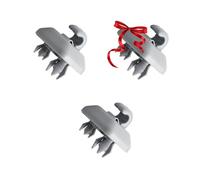 2 + 1PCS Parasol Reemplazo Clip,Visera para Gancho,Gancho para Clip,Clip Interior de la Visera del Coche,Clip de Gancho para Parasol de Coche,compatible con Audi A1 A3 S3 A4 S4 A5 S5 Q3 Q5 TT (Gris)