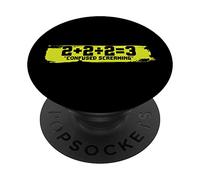 2 + 2/2 = 3 Gritos confusos PopSockets PopGrip Adhesivo
