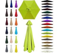 2/2.30/2.5/2.7/3.0/3.5m Paño De Repuesto Para Sombrilla 6/8 Costillas, Tela Para, Toldo Para Patio, Resistente Al Agua, Solo(Apple green,6 ribs:2m/6.6ft)