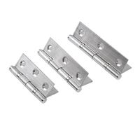 2'' 2.5'' 3'' Hinge 4/10/20/40PCS Door Hinges Stainless Steel Folding Flat 1Pcs(3inch,20pcs(10 pairs))