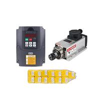 2,2 kW refrigerado por aire Square husillo Motor Kit 2200w husillo + 2,2 kW 220 Inverter + Er20 Collet Aire motor del huso del grabado Millingg,Más estable(H-Y- Inverter)