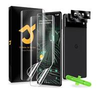 2+2 Pack for Google Pixel 6 Pro TPU Screen Protector [Not Glass]+ Camera Lens Protector [Fingerprint Unlock] [Bubble Free] Touch Sensitive Film for Pixel 6 Pro 5G