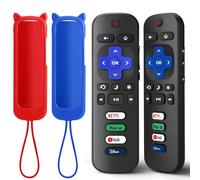 (2+2 paquetes) de repuesto para control remoto Roku TV con cubierta de silicona, control remoto universal para TCL Roku/Hisense Roku/Onn Roku/Westinghouse Roku/Philips Roku Smart TV (no para Roku