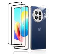 2 + 2 protectores de pantalla para Oneplus 13 5G, dureza 9H 3D, protección integral de cristal protector, HD de alta sensibilidad, antihuellas dactilares, sin burbujas