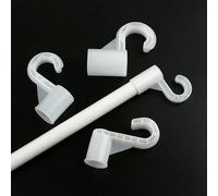 2-20 piezas de diámetro interior 12 13 16 19 20 22 25 mm gancho de engrosamiento para estante armario accesorios de gancho hogar DIY-5piece-Inner Dia 12mm
