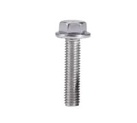 2-20 Piezas GB5789 M4 M5 M6 M8 A2-70 Cabeza Hexagonal De Acero Inoxidable 304 Con Tapa Brida Dentada Tornillo Arandela(M5x30mm-5pcs)