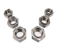 2/20 piezas M4 M5 M6 M8 M10 M12 M14 M16 tuerca de soldadura hexagonal de acero al carbono sin punto de soldadura rosca métrica(No welding point,10pcs M10)