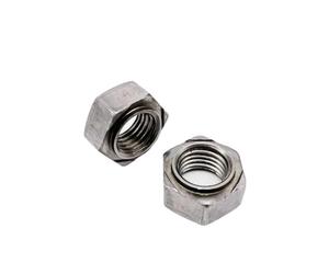 2/20 piezas M4 M5 M6 M8 M10 M12 M14 M16 tuerca de soldadura hexagonal de acero al carbono, tuerca sin punto de soldadura, rosca métrica(With welding point,10pcs M10)