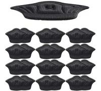 2/20 plantillas de parche para el talón, zapatos deportivos, almohadillas de talón de tamaño ajustable, almohadilla para aliviar el dolor, plantilla protectora de talón (negro, 5 mm, 2 pares (4 piezas