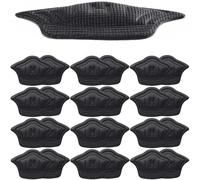 2/20 plantillas de parche para el talón, zapatos deportivos, almohadillas de talón de tamaño ajustable, almohadilla para aliviar el dolor, plantilla protectora, calcomanías protectoras de talón (negro