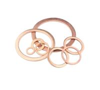 2-20 unidades M5-M48 arandelas planas de cobre resistentes al calor para barcos y automóviles, M22x28x1.5mm(20 piezas)