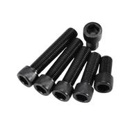 2-200 piezas M1.4-M12 clase 12.9 acero al carbonio negro cabeza hexagonal hueca cabeza cilíndrica tornillos para máquina, M6x60mm(20 piezas)